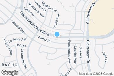 Map image of the property - 3521 Clairemont Mesa Blvd