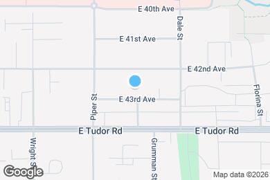 Map image of the property - 3221 E 43rd Ave