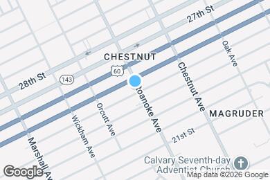 Map image of the property - 2403 Roanoke Ave