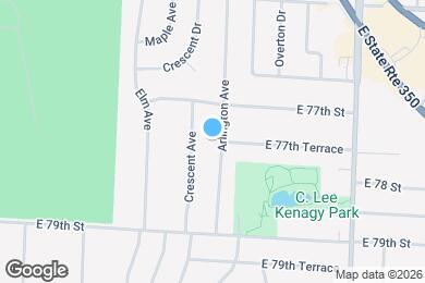 Map image of the property - 7712 Arlington Ave