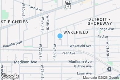 Map image of the property - 1922 W 73rd St