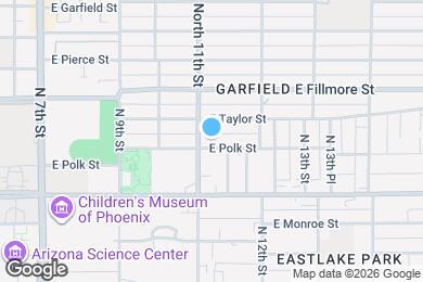 Map image of the property - 1110 E Polk St