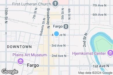 Map image of the property - Bristol Place Lofts - DOWNTOWN FARGO!