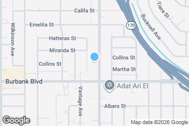 Map image of the property - 5643 Laurel Canyon Blvd