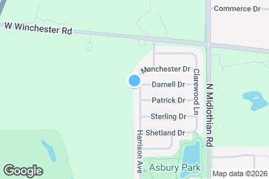 Map image of the property - 2016 Harrison Ave