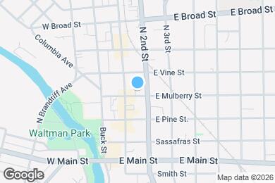Map image of the property - 116 E Mulberry St