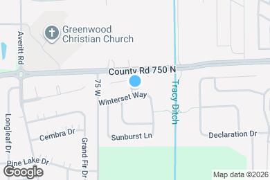 Map image of the property - 316 Winterset Way