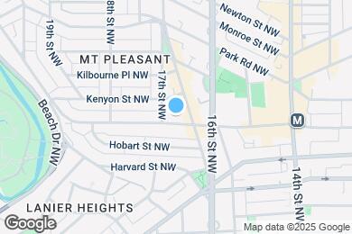 Map image of the property - 1629 Irving St NW