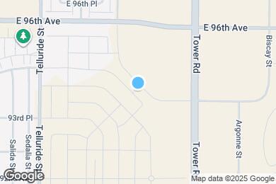 Map image of the property - 9446 Yampa Ct