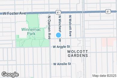 Map image of the property - 1941 W Winnemac Ave