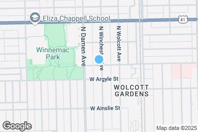 Map image of the property - 1943 W Winnemac Ave