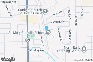 Map image of the property - 1253 Palm Dr