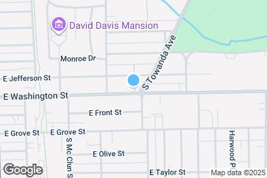 Map image of the property - 1118 E Washington St