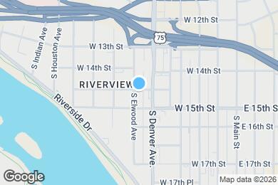 Map image of the property - 1431 S Elwood Ave