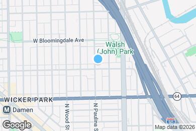 Map image of the property - 1654 W Wabansia Ave