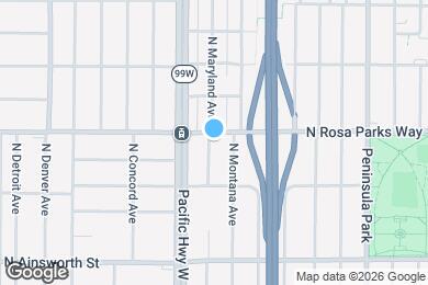 Map image of the property - 6430 N Maryland Ave