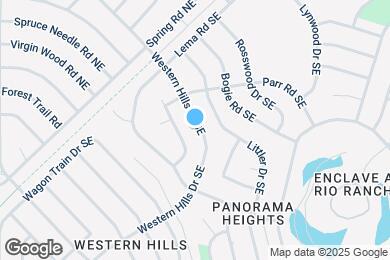 Map image of the property - 351 Western Hills Dr SE