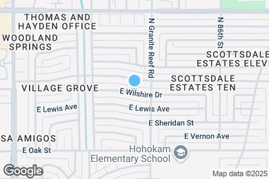 Map image of the property - 8316 E Wilshire Dr