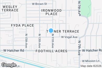 Map image of the property - 9610 N 11th Ave