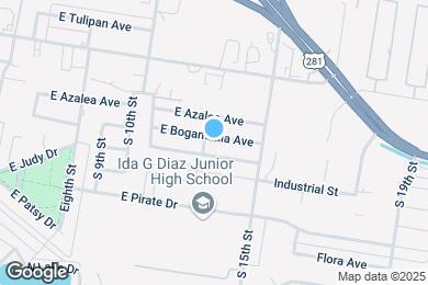 Map image of the property - 1305 Bugambilia Ave