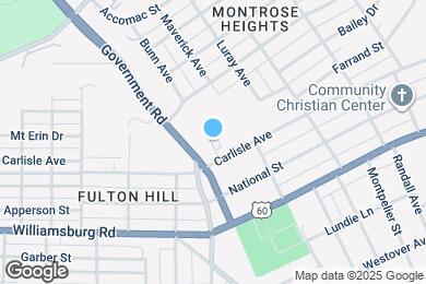 Map image of the property - 1700 Carlisle Ave