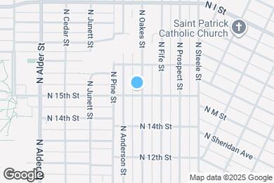 Map image of the property - 1502 N Oakes St