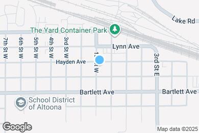 Map image of the property - 1427 Hayden Ave