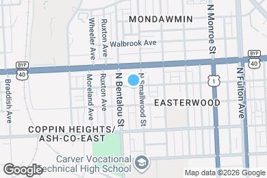 Map image of the property - 2201 Westwood Ave