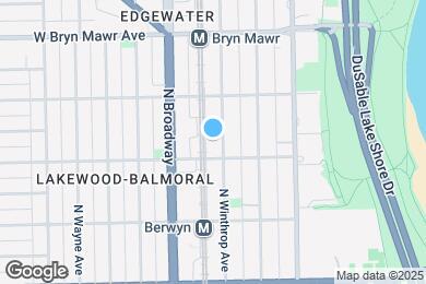 Map image of the property - 5416 N Winthrop Ave