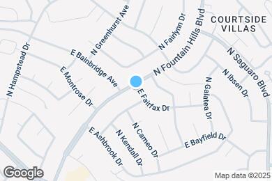Map image of the property - 14263 N Fountain Hills Blvd