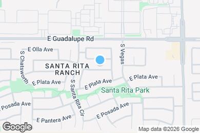 Map image of the property - 10460 E Obispo Ave