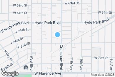 Map image of the property - 6627 Crenshaw Blvd