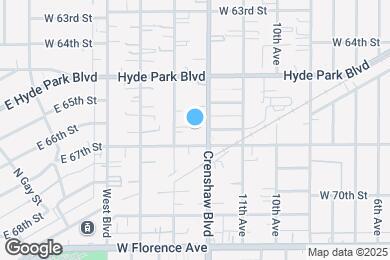 Map image of the property - Mid-Century Property Amid South LA’s Vital Commercial Corridor
