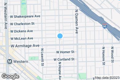 Map image of the property - 2019 N Hoyne Ave