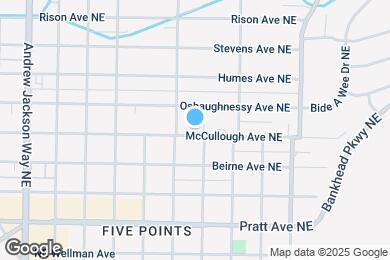 Map image of the property - 1317 McCullough Ave NE