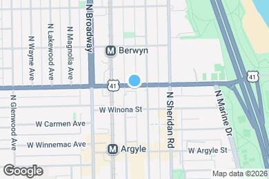 Map image of the property - 1057 W Foster Ave