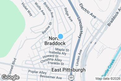 Map image of the property - 523 Ridge Ave