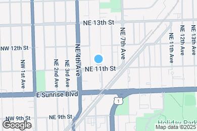 Map image of the property - 1105 NE 5th Ter