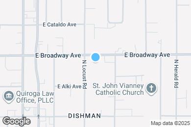 Map image of the property - 9518 E Broadway Ave