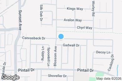 Map image of the property - 405 Canvasback Dr