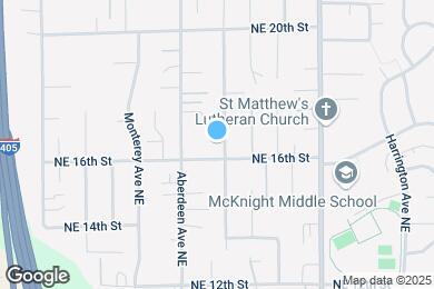 Map image of the property - 1609 Blaine Ave NE