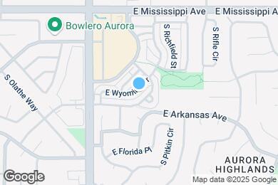 Map image of the property - 17134 E Wyoming Dr