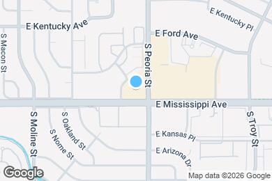Map image of the property - 12051 E Mississippi Ave