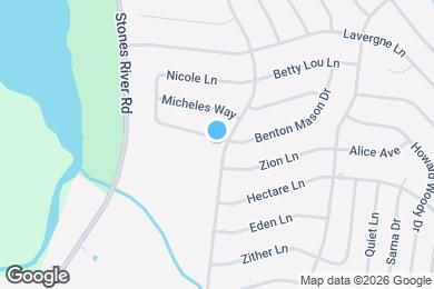 Map image of the property - 1366 Nicole Ln