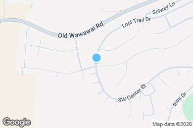 Map image of the property - 1050 Lost Trail Dr