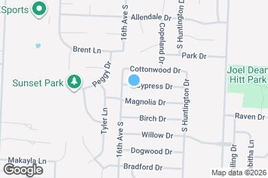 Map image of the property - 1501 Cypress Dr