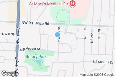Map image of the property - 503 NW 3rd St