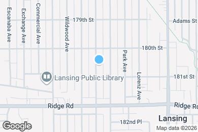 Map image of the property - 18037 Ridgewood Ave