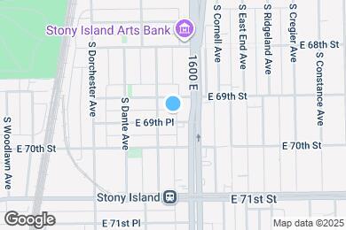 Map image of the property - 1516 E 69th Plz