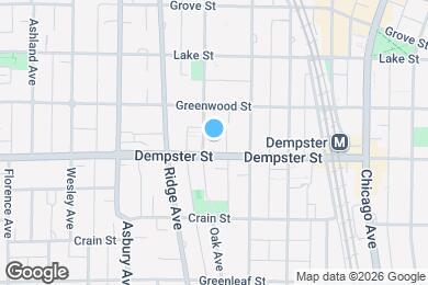 Map image of the property - 1307 Oak Ave